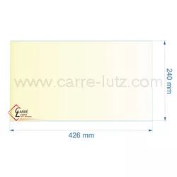 verre rfractaire Vitrocramique 426x240mm Deville AK1 AK2