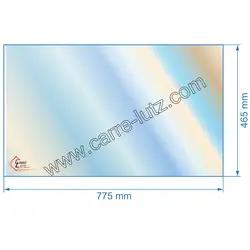 Vitre rfractaire Vitrocramique 775x465 mm P0052514  non srigraphie Deville