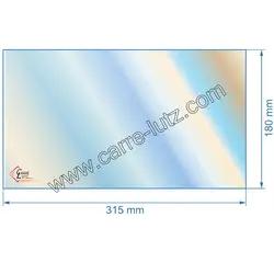 Vitre rfractaire Vitrocramique 315x180 mm D0025849 Deville