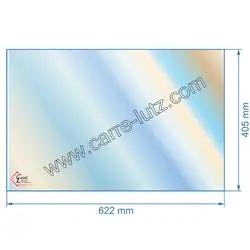 Vitre rfractaire Vitrocramique 622x405 mm P0051360  non srigraphie Deville
