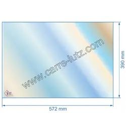 Vitre rfractaire Vitrocramique 572x390 mm Godin 3164