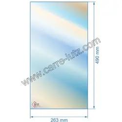 Vitre rfractaire Vitrocramique 490x263 mm 00001304998 Godin