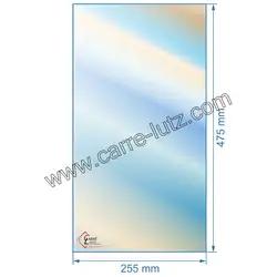 Vitre rfractaire Vitrocramique 475x255 mm D0026096 Deville