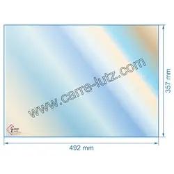 Vitre rfractaire Vitrocramique 492x357 mm P0052927 Deville