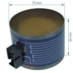 Elment chauffant pour pompe de cyclage Bosch 75x55 mm