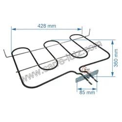 Résistance de sole 1600W 606108 606141  de four Bertazzoni La Germania