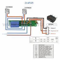 Circuit imprimé regulateur de vitessse pour 23190020