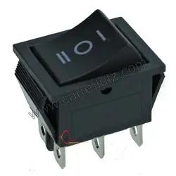 Interrupteur inverseur 16A 250V 6 contacts 29,5x21 mm