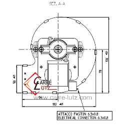 Ventilateur centrifuge CDF-DA de poele a pellet