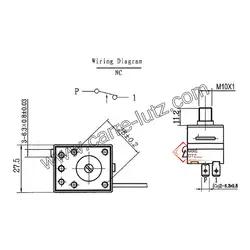 Thermostat de sécurité à réarmement manuel  90/110°