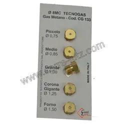 Jeu d'injecteurs gaz naturel 8 MC universel