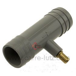 Raccord 20x20 mm anti-syphon pour tuyau de vidange