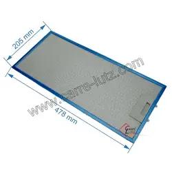 Filtre � graisse m�tal 49040566 Candy Gorenje de hotte aspirante 1037061 Amica