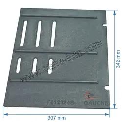 Demie grille de foyer gauche F612624B-B de pole Invicta Alma Primo