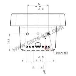 Pot bruleur ou creuset de foyer de poêle à granulé Ravelli Ecotec