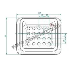 Pot bruleur ou creuset de foyer de poêle à granulé modele standard