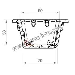 Pot bruleur ou creuset de foyer pour poele a granulé Karmek one