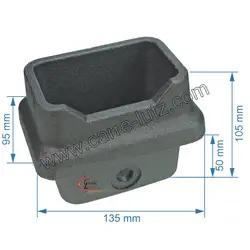 Pot bruleur ou creuset de foyer pour poele a granul� Karmek one