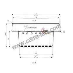 Pot bruleur ou creuset de foyer pour poele a granulé Ravelli