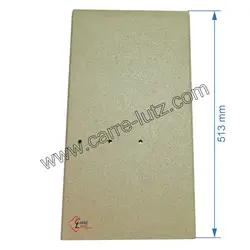 Plaque arriere droite 513 mm vermiculite 808134 Panadero Nevada