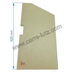 Plaque laterale gauche 625mm vermiculite 808132 Panadero Nevada