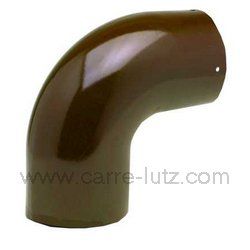 Coude lisse maill marron diamtre 139 mm