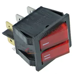 Interrupteur Vintage ELECTRO SECURIT 5203 - Voyant Rouge, Années 60/70, Neuf