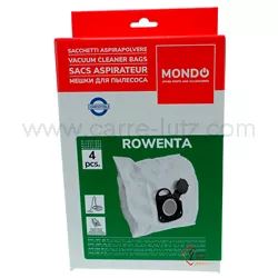 Sacs d'aspirateur microfibre par 4 ZR00520 Rowenta