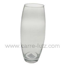 Vase bombé en verre hauteur 26 cm