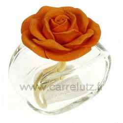 Diffuseur de parfum rose en platre orange