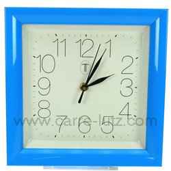 Horloge carré bleue
