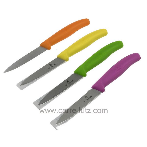 Couteau office Victorinox manche plastique couleur - La cuisine >  Coutellerie > couteau de cuisine - CL14006092